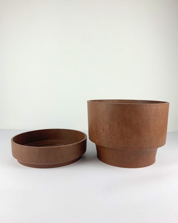 Brown Cylinder Pot