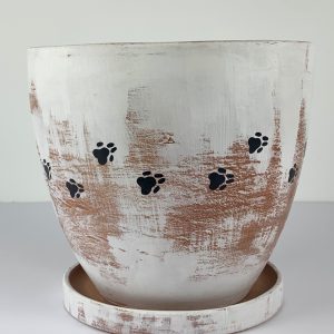 2 cats and vase back