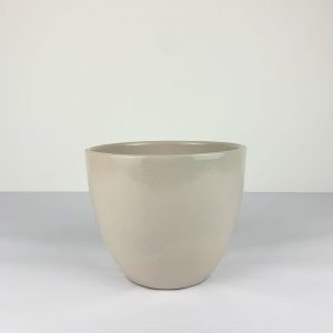 Offwhite glazed pot