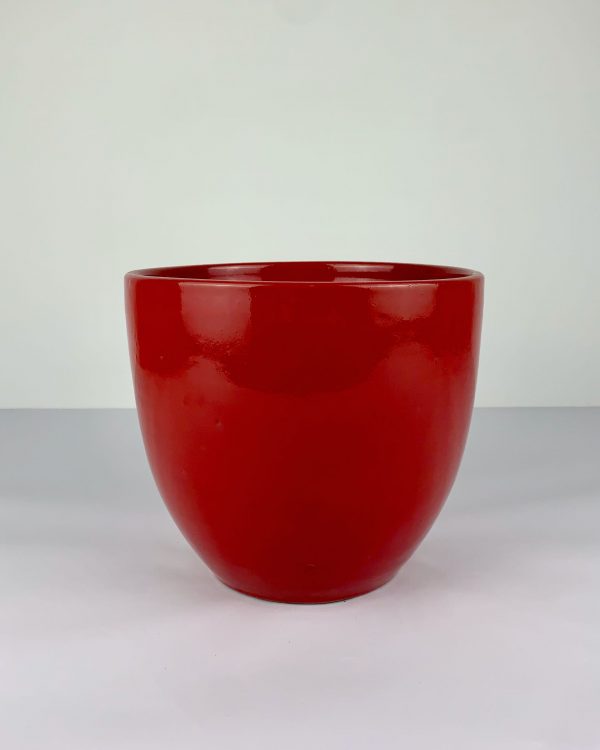 Red glazed pot